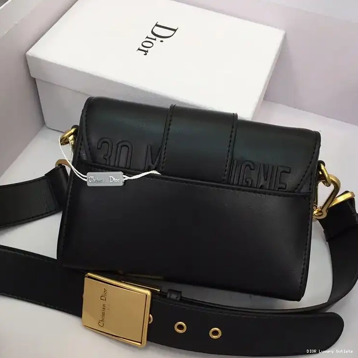 Cheap Bag Calfskin Montaigne Dior 30 Box Black 0523 Luxury